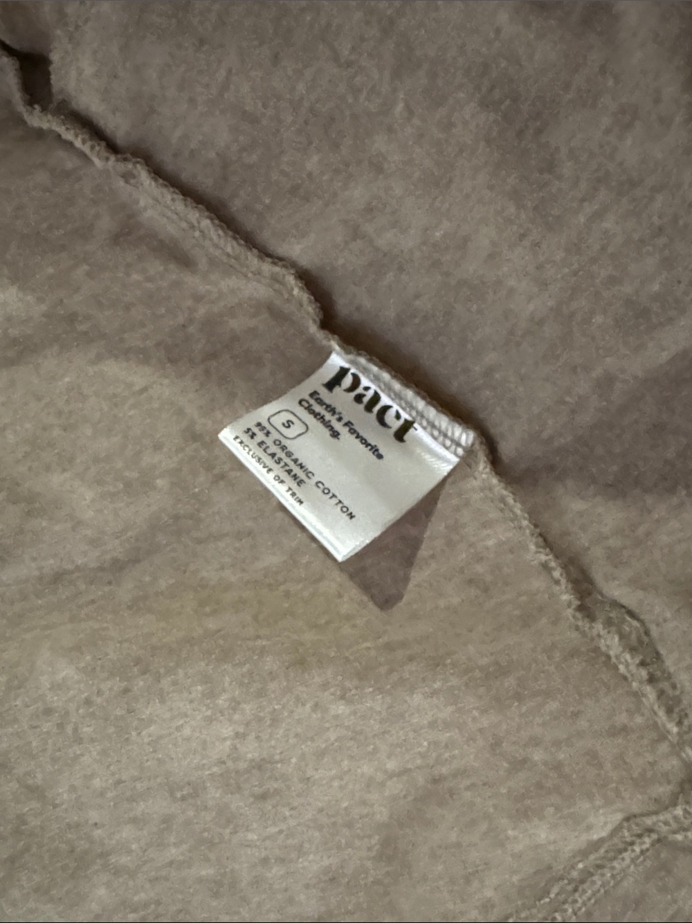 Pact Organic Women's Stucco Heather Luxe Essential Swing Cardigan Small New - Picture 4 of 7